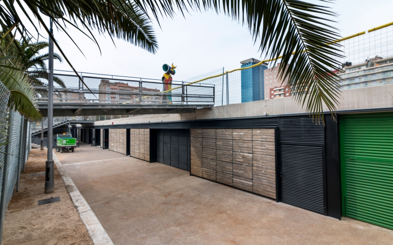 CONSTRUCTION OF THE CLEANING CENTER IN JOAN MIRO PARK IN BARCELONA